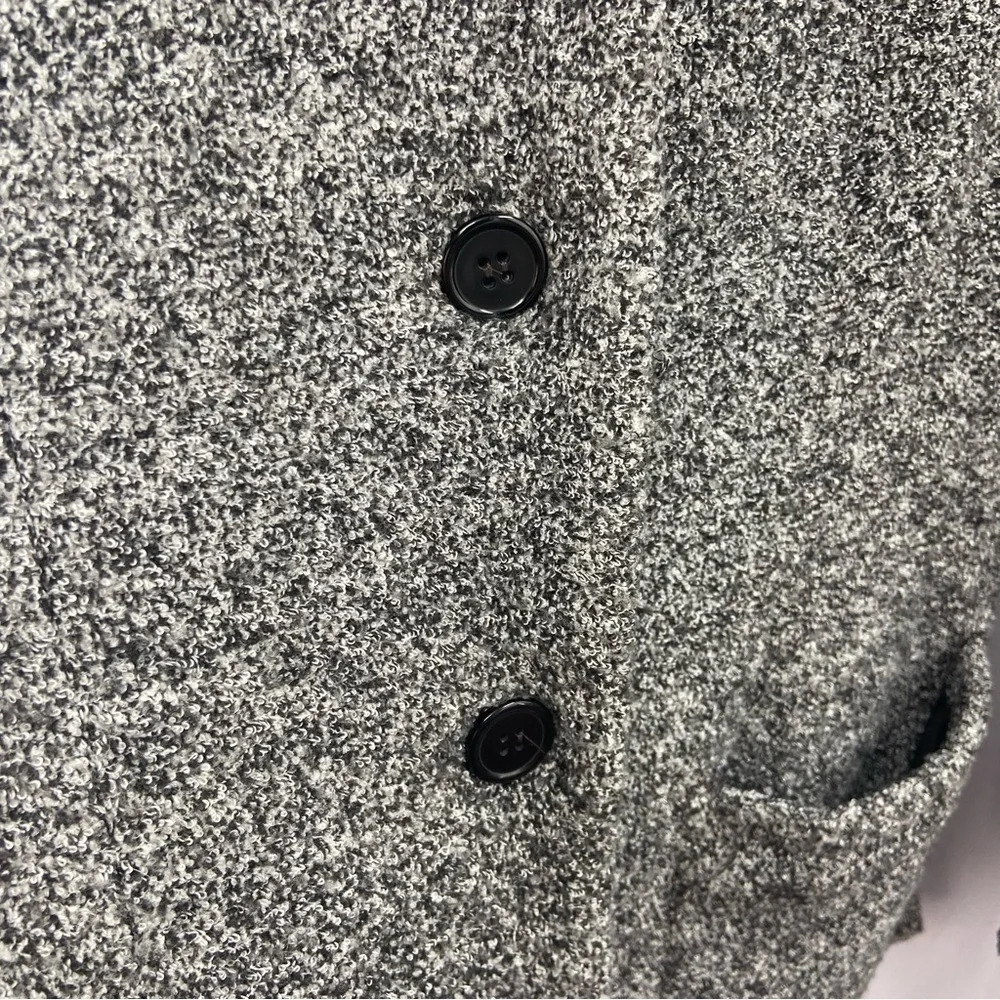 Sandro Women’s Black & White Button Down Blazer Style Coat Size Medium‎ - Picture 3 of 9